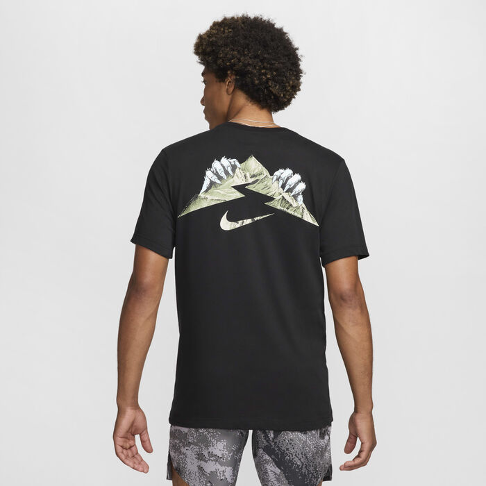 Nike Men's Dri-FIT Running T-Shirt Black Nike Men's Dri-FIT Running T-Shirt Black image number 0
