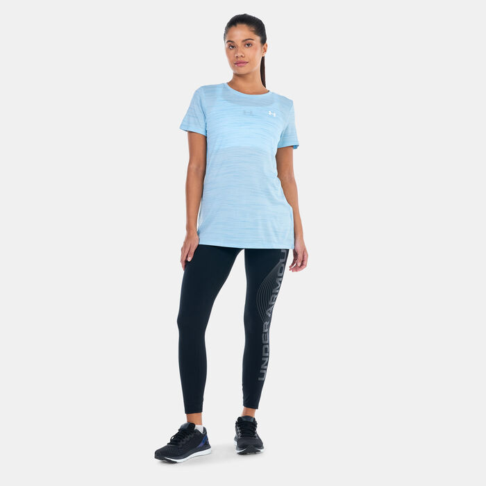 Under Armour Women's UA Tech™ Evolved Core Training T-Shirt Blue image number 2