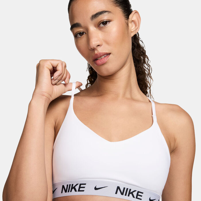 Nike Women's Indy Light-Support Training Sports Bra White Nike Women's Indy Light-Support Training Sports Bra White image number 3