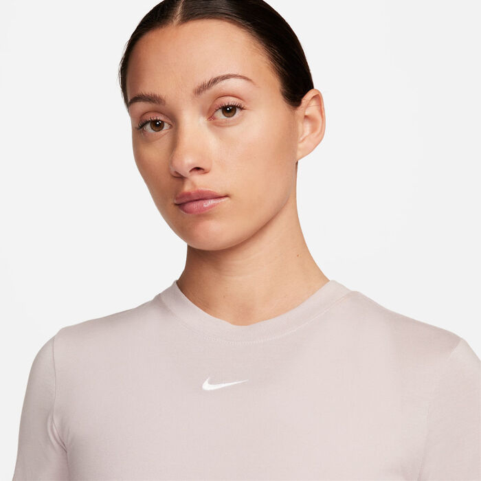 Nike Women's Sportswear Essential Crop Top Grey Nike Women's Sportswear Essential Crop Top Grey image number 3