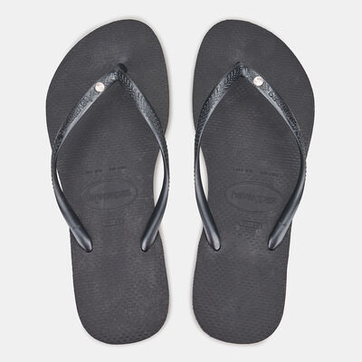 Havaianas Women's Spider Black Slim Crystal SW II Flip Flops Black Havaianas Women's Spider Black Slim Crystal SW II Flip Flops Black