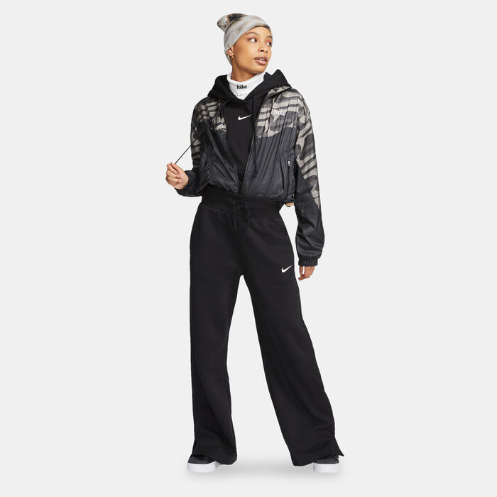 Nike Women's Sportswear Phoenix Fleece Wide-Leg Sweatpants Black image number 2