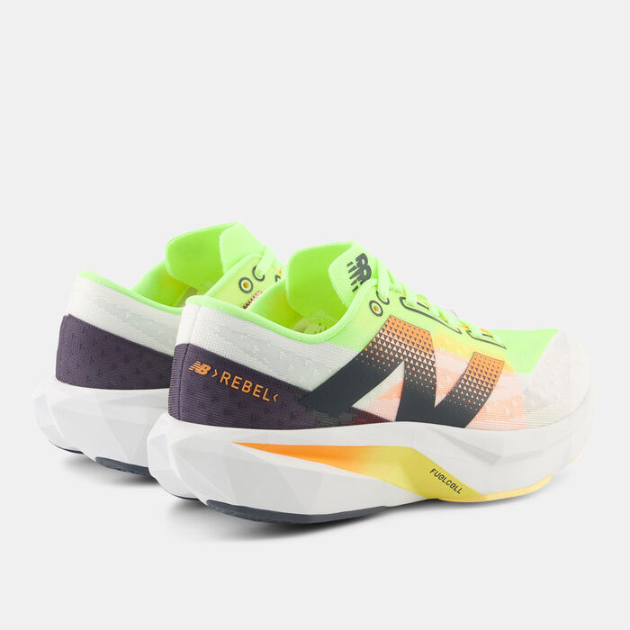 New Balance Men's FuelCell Rebel v4 Running Shoes White New Balance Men's FuelCell Rebel v4 Running Shoes White image number 2