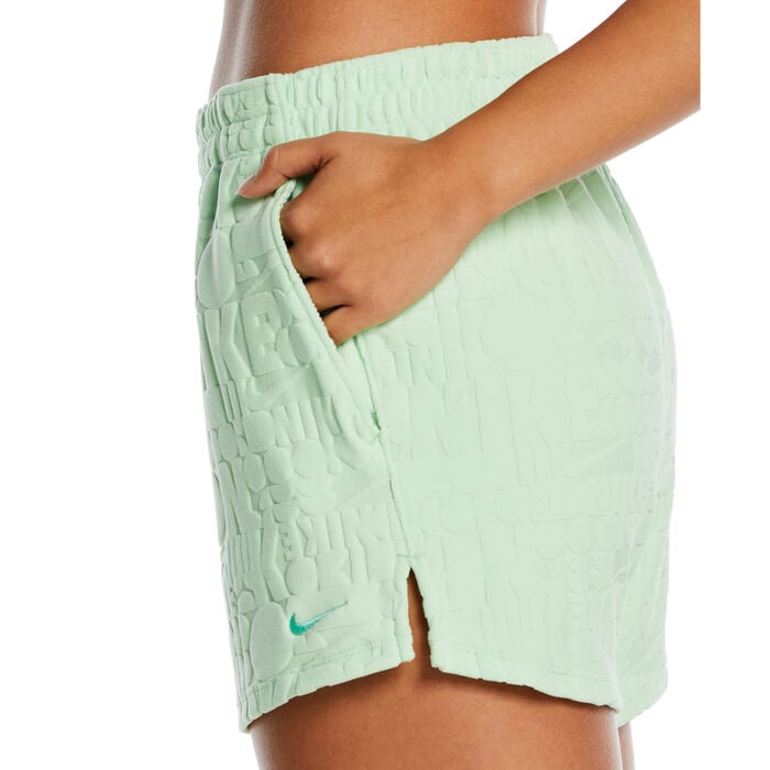 Nike Swim Women's Retro Flow Cover-Up Shorts Green Nike Swim Women's Retro Flow Cover-Up Shorts Green image number 3