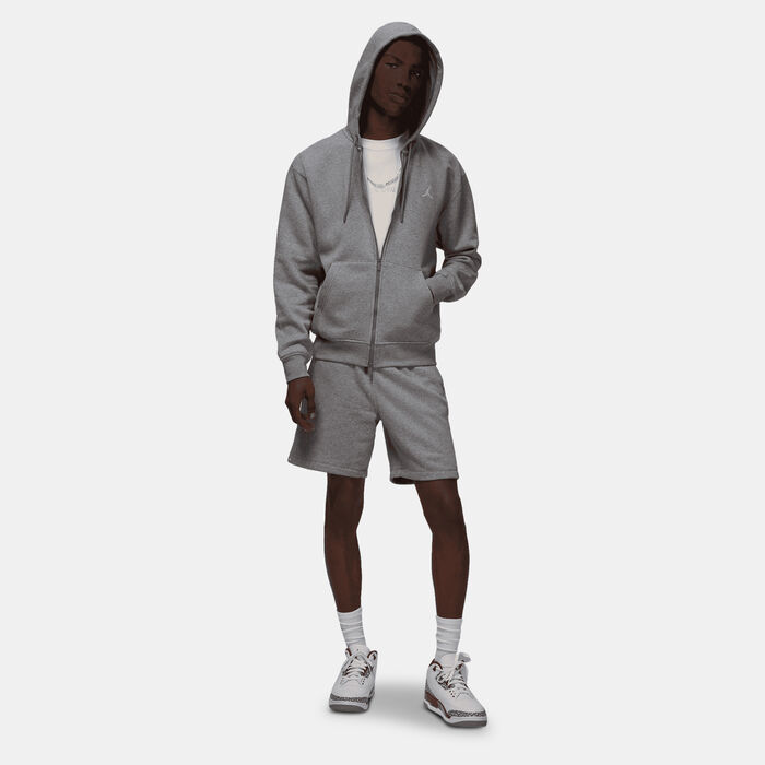 Jordan Men's Brooklyn Fleece Full-Zip Hoodie Grey image number 2