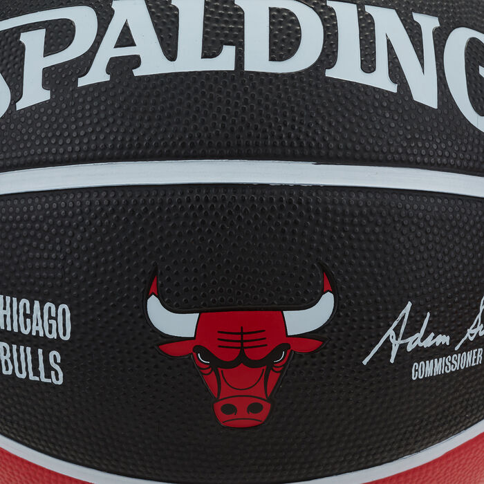 Spalding NBA Team Chicago Bulls Rubber Basketball Multi-Color Spalding NBA Team Chicago Bulls Rubber Basketball Multi-Color image number 2