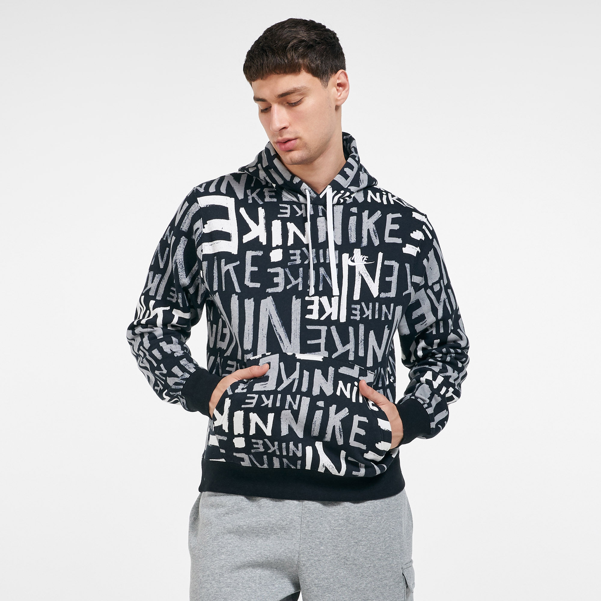 Nike all store over print hoodie