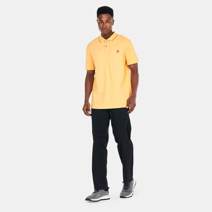 Timberland Men's Millers River Polo Shirt Orange Timberland Men's Millers River Polo Shirt Orange image number 2