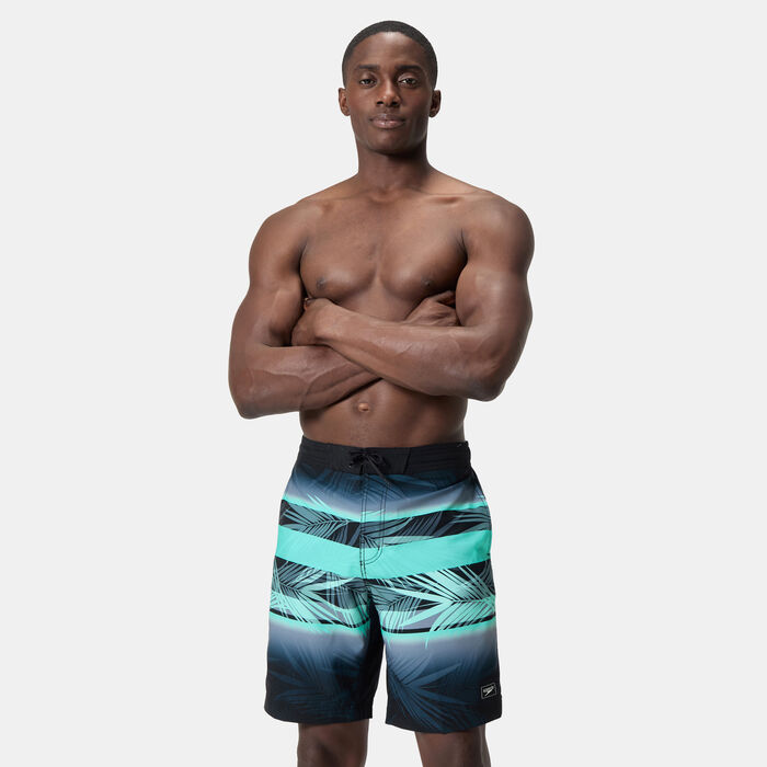 Speedo Men's Printed Bondi Swimming Shorts Black Speedo Men's Printed Bondi Swimming Shorts Black image number 0