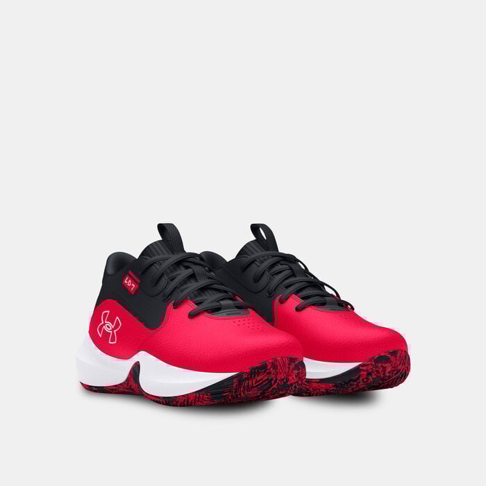 Under Armour Kids' Lockdown 7 Basketball Shoes Red Under Armour Kids' Lockdown 7 Basketball Shoes Red image number 1
