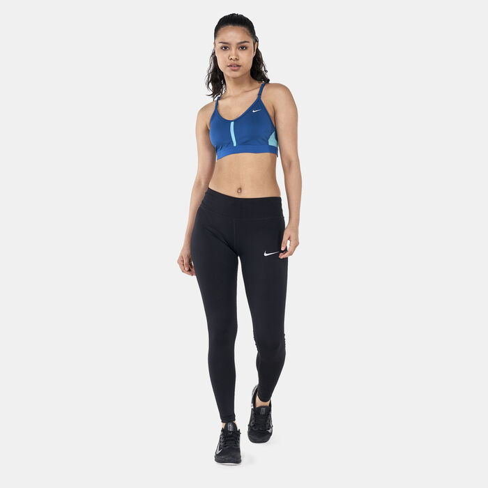 Nike Women's Indy Light-Support Padded V-Neck Sports Bra Blue Nike Women's Indy Light-Support Padded V-Neck Sports Bra Blue image number 2