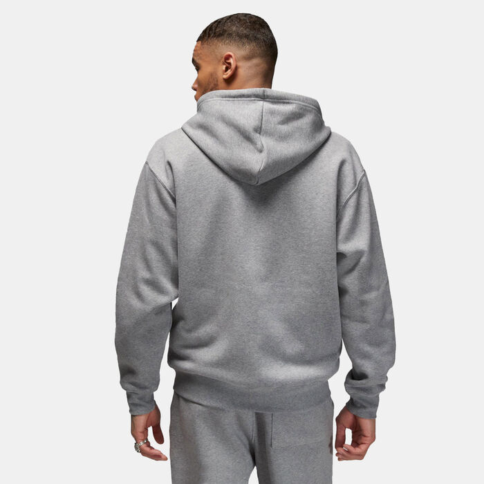 Jordan Men's Brooklyn Fleece Full-Zip Hoodie Grey Jordan Men's Brooklyn Fleece Full-Zip Hoodie Grey image number 1