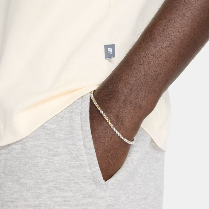 New Balance Men's Athletics Run Mural T-Shirt Beige image number 3