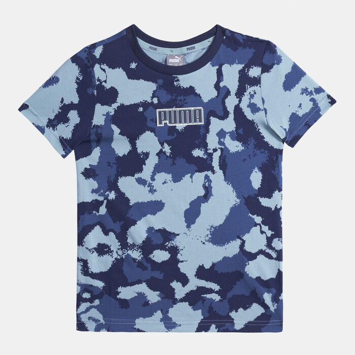 PUMA Kids' Alpha Graphic T-Shirt Blue PUMA Kids' Alpha Graphic T-Shirt Blue image number 0