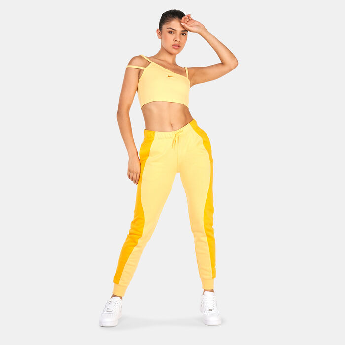 Nike Women's Sportswear Everyday Crop Tank Top yellow image number 2