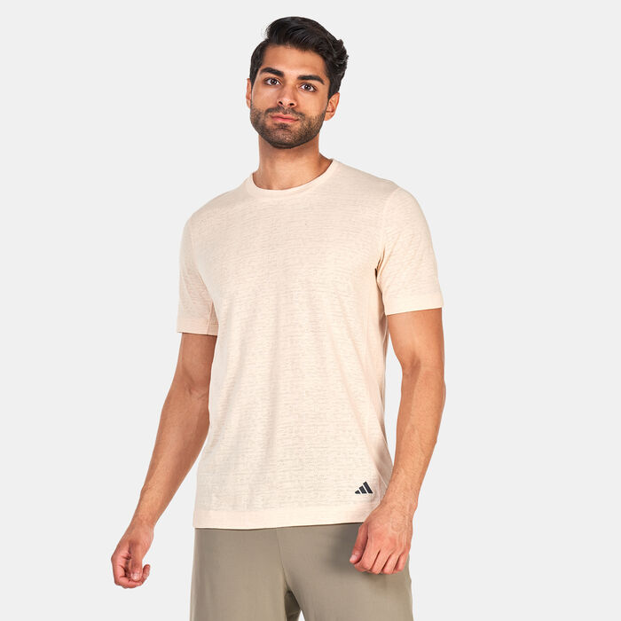 adidas Men's Yoga Training T-Shirt Orange image number 0