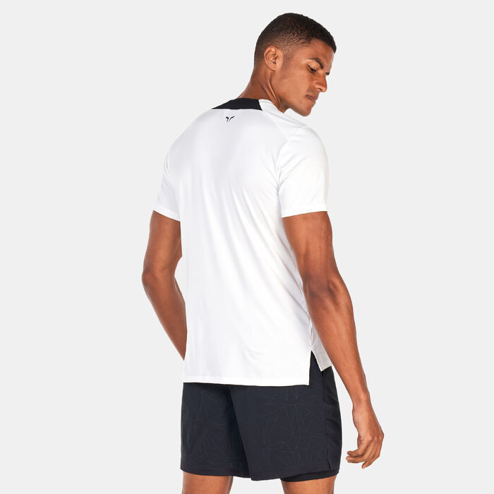 SQUATWOLF Men's Core AeroTech Muscle Training T-Shirt White SQUATWOLF Men's Core AeroTech Muscle Training T-Shirt White image number 1