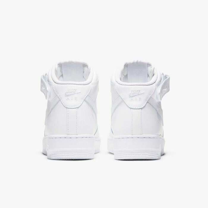 Nike Women's Air Force 1 '07 Mid Shoes White Nike Women's Air Force 1 '07 Mid Shoes White image number 5