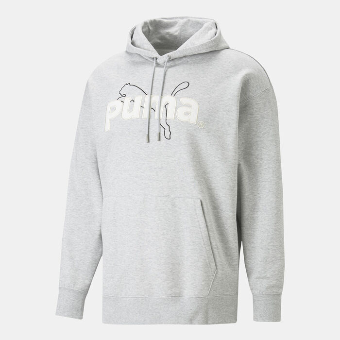 PUMA Men's TEAM Graphic Hoodie Grey PUMA Men's TEAM Graphic Hoodie Grey image number 0