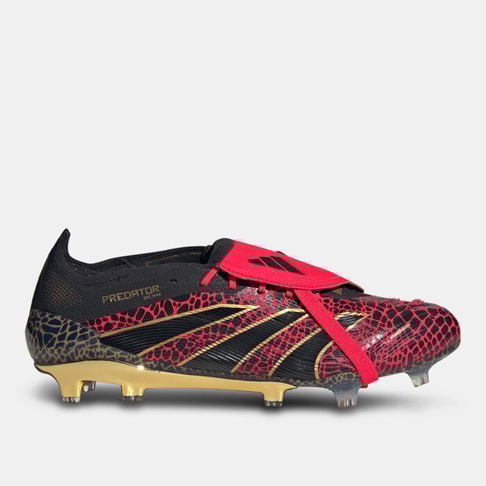 adidas Men's Predator Elite Fold-Over Tongue Firm Ground Boots Black adidas Men's Predator Elite Fold-Over Tongue Firm Ground Boots Black image number 0