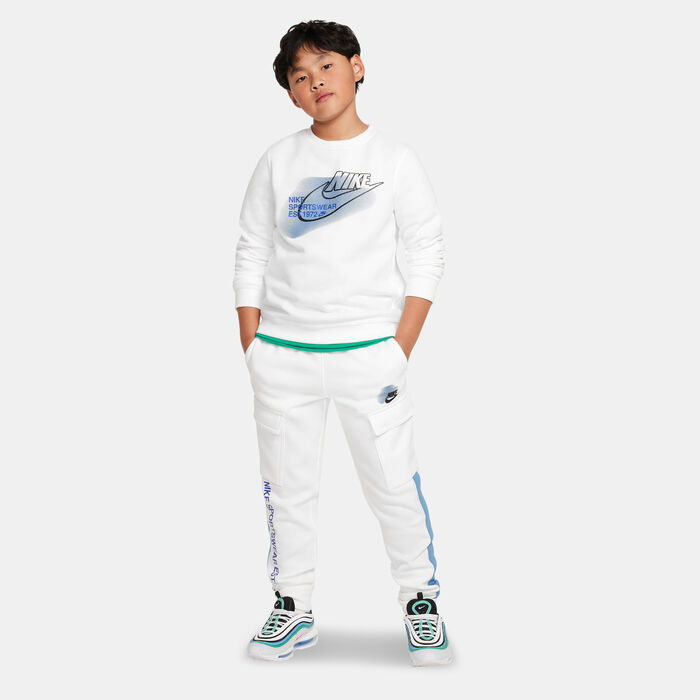 Nike Kids' Sportswear Standard Issue Sweatshirt White image number 4