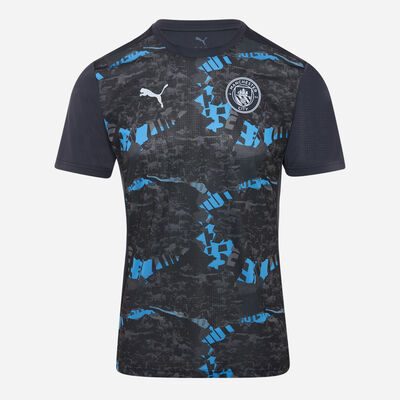 PUMA Men's Manchester City Pre-Match Football Top Grey