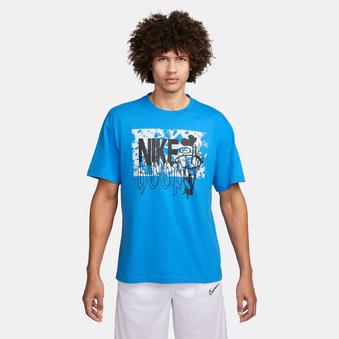 Nike Men's Max90 Basketball T-Shirt Blue Nike Men's Max90 Basketball T-Shirt Blue image number 0