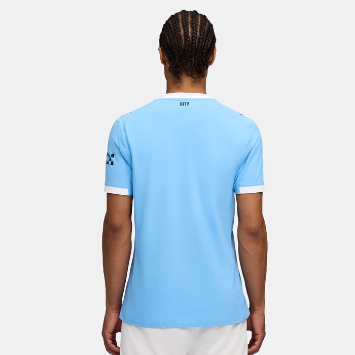 PUMA Men's Manchester City 25/26 Home Authentic Football Jersey Blue image number 2