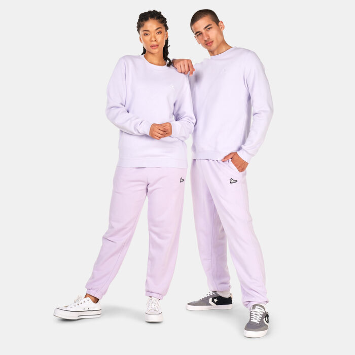 Converse Star Chevron Embroidered Logo Sweatshirt Purple image number 2