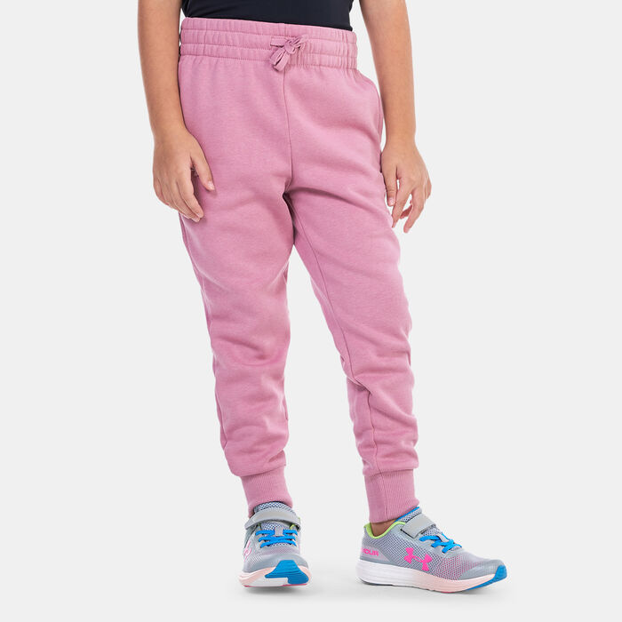 Buy Under Armour Kids' UA Rival Fleece Joggers Pink in KSA -SSS