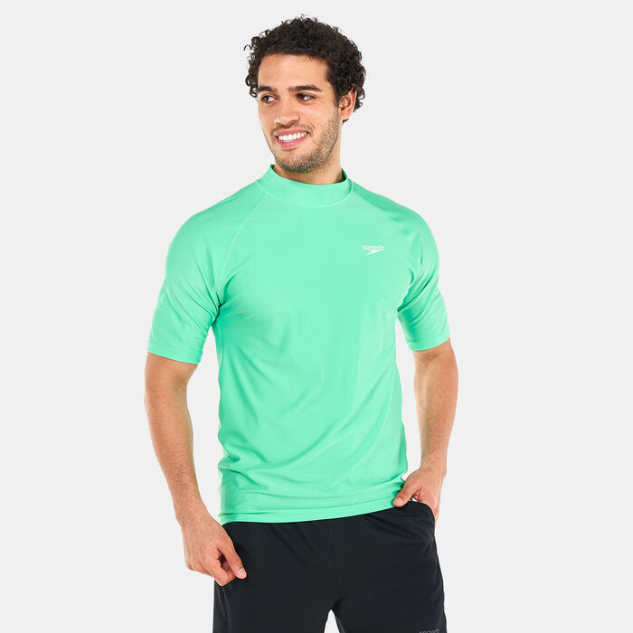 Speedo Men's Swim Rashguard Green image number 0