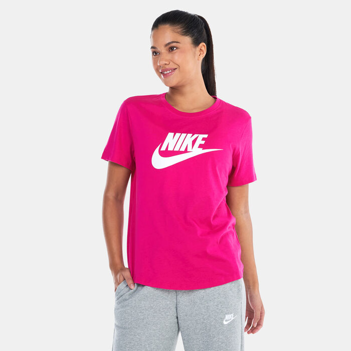 Nike Women's Sportswear Essentials Logo T-Shirt Pink Nike Women's Sportswear Essentials Logo T-Shirt Pink image number 0