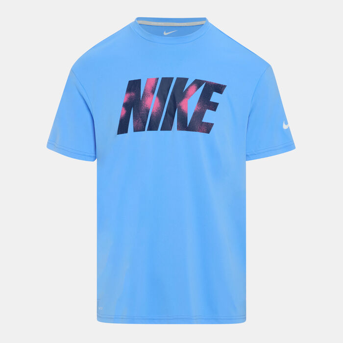 Nike Swim Men's Brand Blast Logo Swimming Shorts Blue Nike Swim Men's Brand Blast Logo Swimming Shorts Blue image number 0