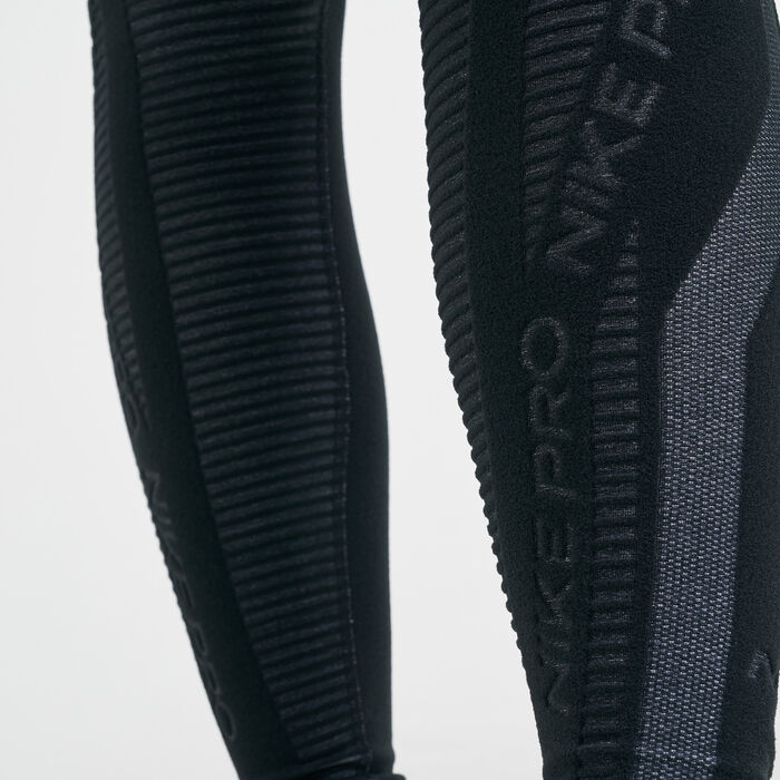 Nike Women's Pro Hyperwarm Leggings Red Nike Women's Pro Hyperwarm Leggings Red image number 3