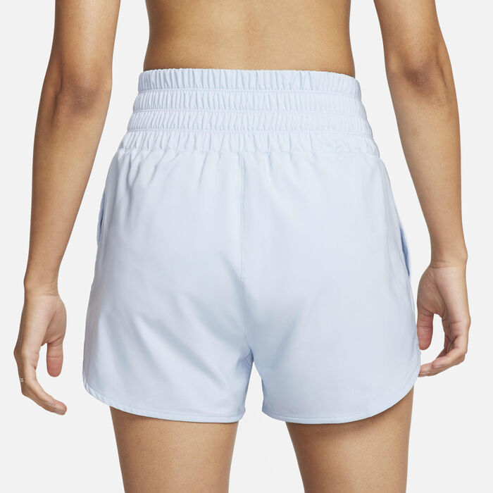 Nike Women's Dri-FIT One Ultra High-Waisted Shorts Blue Nike Women's Dri-FIT One Ultra High-Waisted Shorts Blue image number 2