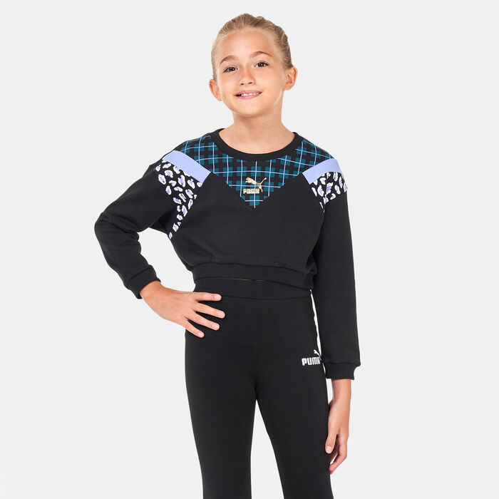 PUMA Kids' Classics '90s Prep Sweatshirt Black image number 0