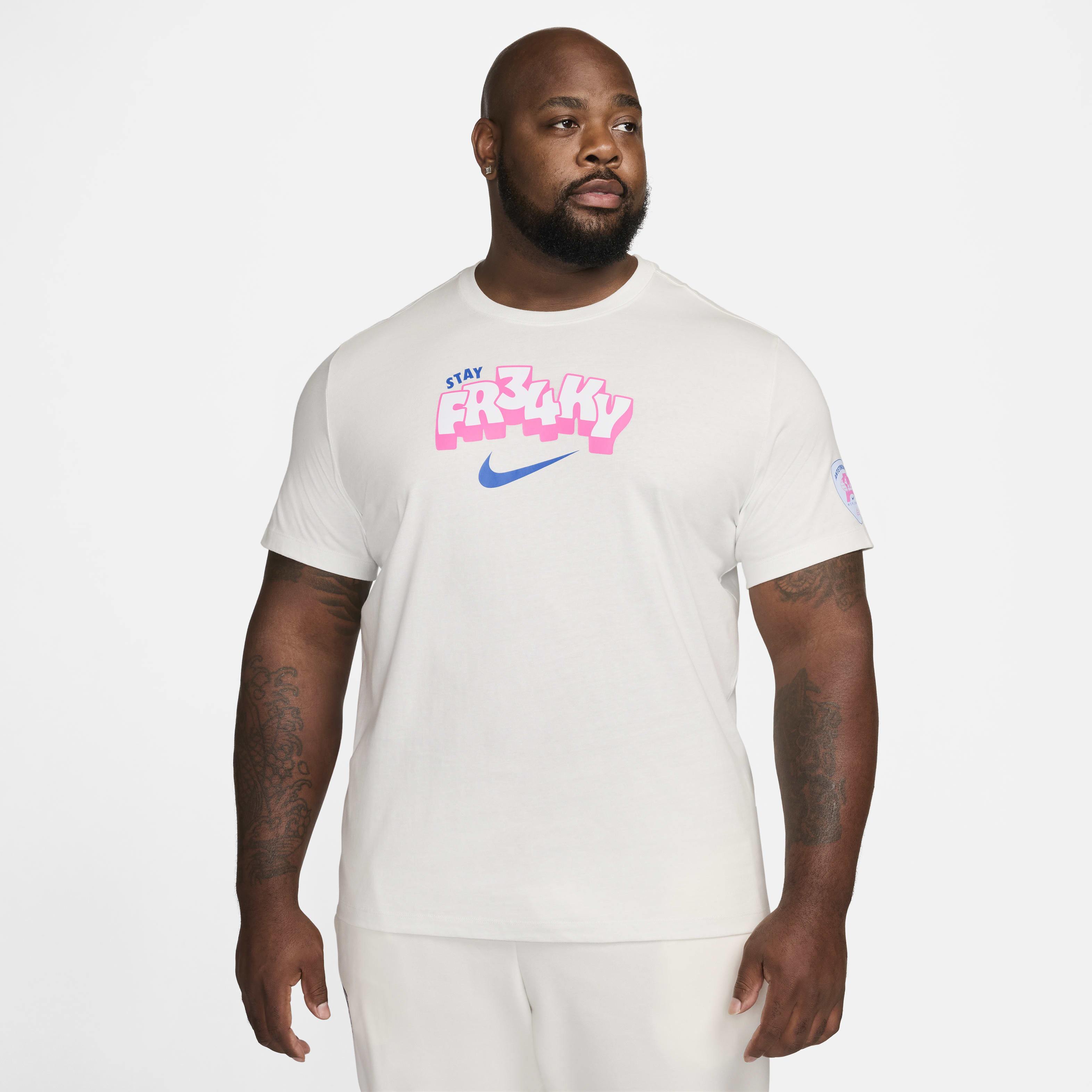 Shop Nike Men's Giannis Basketball T-shirt Ivory Online in