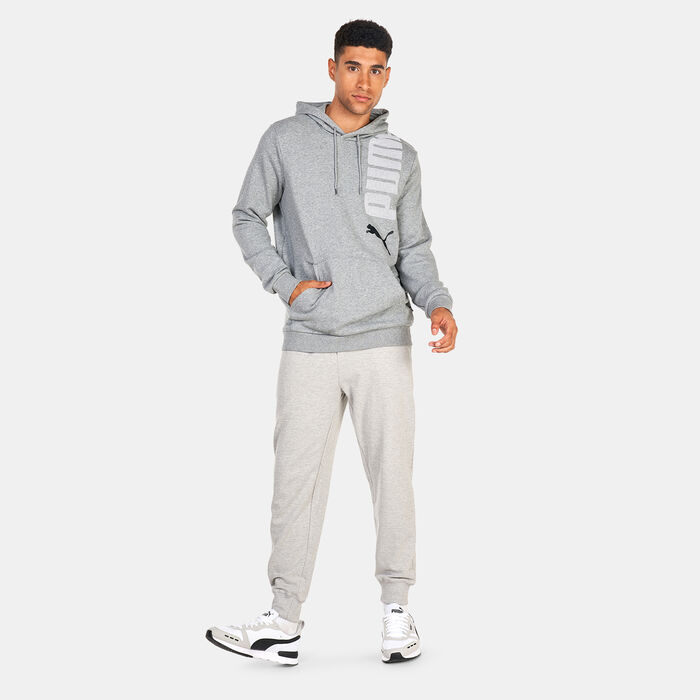 PUMA Men's Essential+ Logo Lab Hoodie Grey image number 2
