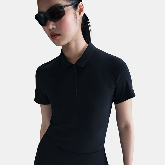 Nike Golf Women's Victory Dri-FIT Sleeveless Polo Shirt Black image number 3