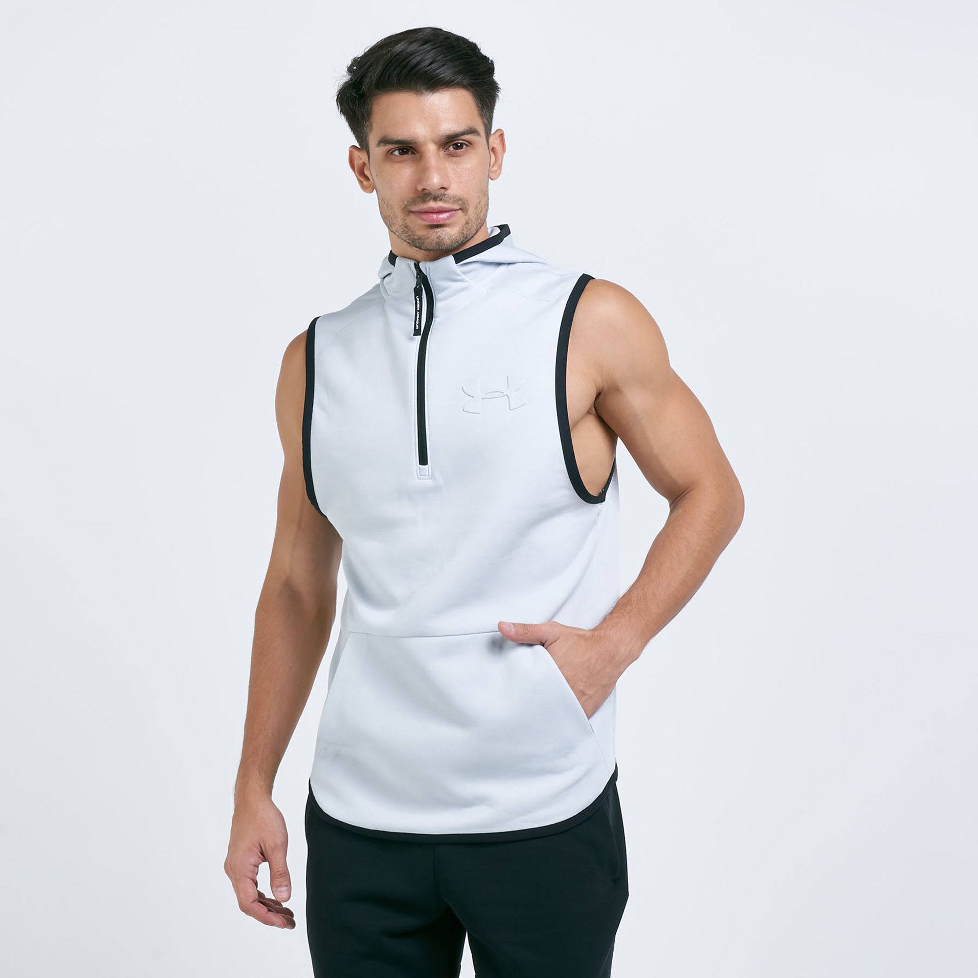 Light sleeveless hoodie hotsell