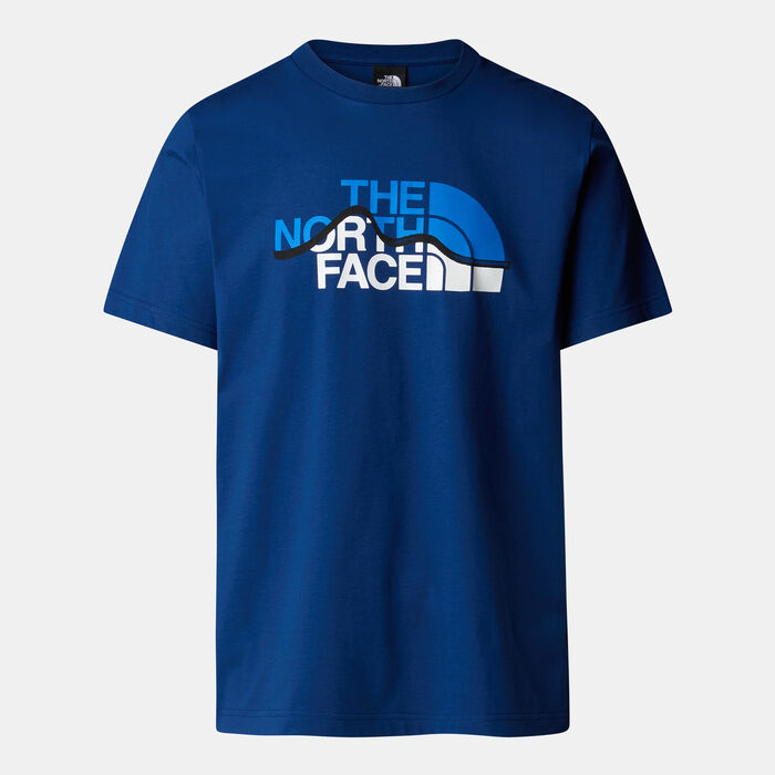 The North Face Men’s Mountain Line T-Shirt Blue image number 0