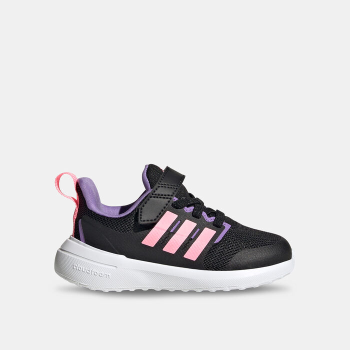 adidas Kids' FortaRun 2.0 Cloudfoam Top Strap Shoe Black adidas Kids' FortaRun 2.0 Cloudfoam Top Strap Shoe Black image number 0