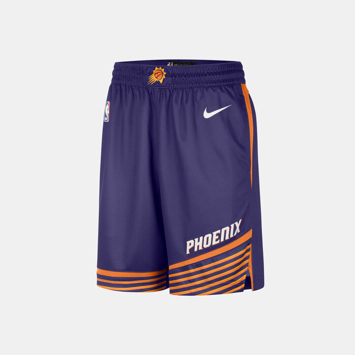 Nike Men's NBA Phoenix Suns Icon Edition Swingman Basketball Shorts Purple Nike Men's NBA Phoenix Suns Icon Edition Swingman Basketball Shorts Purple image number 0