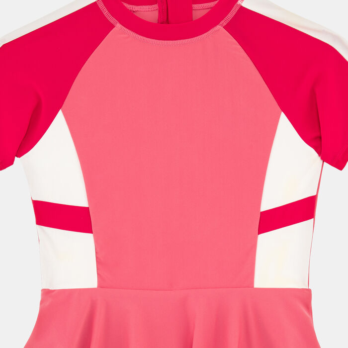 Sun and Sand Sports Kids' Swimming Dress with Cap Pink image number 2
