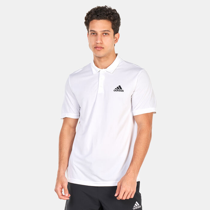 adidas Men's AEROREADY Designed To Move Polo Shirt White adidas Men's AEROREADY Designed To Move Polo Shirt White image number 0