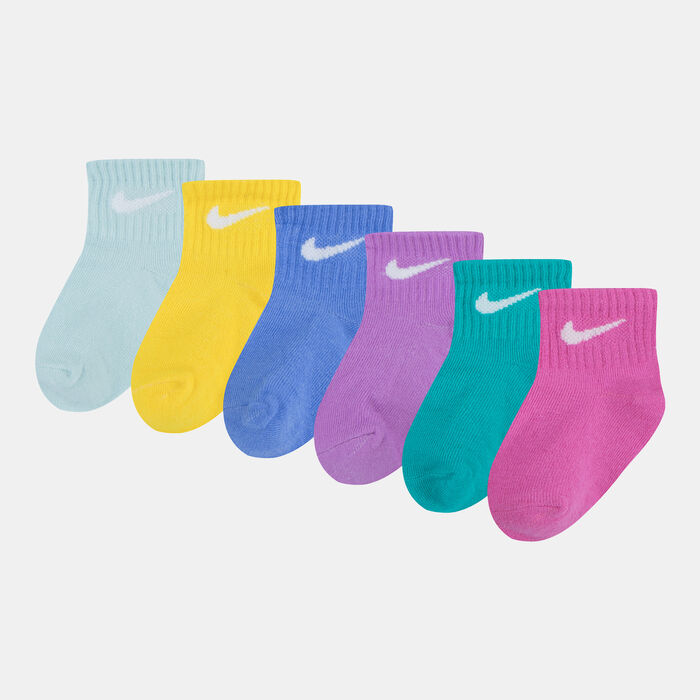 Nike Kids' Swoosh Ankle Socks (6 Pairs) Green Nike Kids' Swoosh Ankle Socks (6 Pairs) Green image number 0