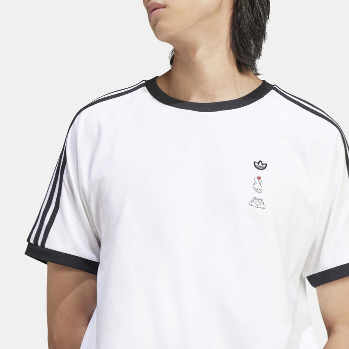 adidas Originals Men's Mickey Mouse x Originals T-Shirt White image number 3