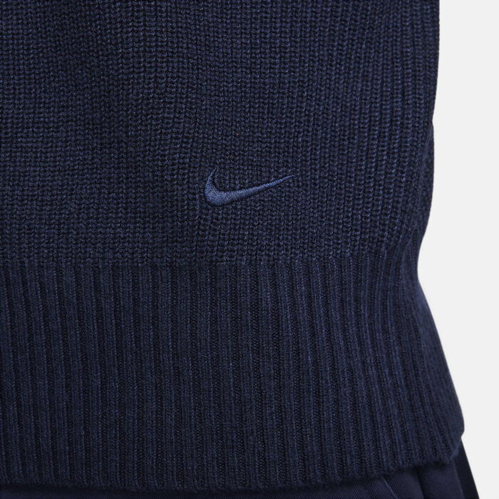Nike Men's Life Long-Sleeve Military Henley Jumper Blue Nike Men's Life Long-Sleeve Military Henley Jumper Blue image number 3