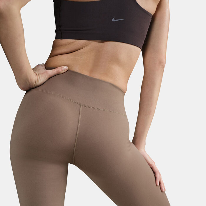 Nike Women's One Dri-FIT Training Leggings Brown Nike Women's One Dri-FIT Training Leggings Brown image number 2