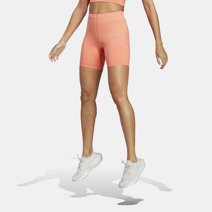 adidas Women's FastImpact HEAT.RDY Running Bike Shorts Orange adidas Women's FastImpact HEAT.RDY Running Bike Shorts Orange image number 0